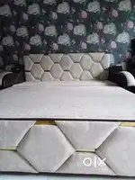 Luxury Sofa cum Bed Creme Gold with 2 Storage Box inside Premium Look