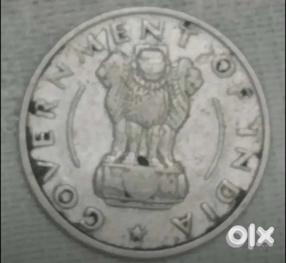 Very rare , 1/2 Rupee coin from India, minted in 1956. 