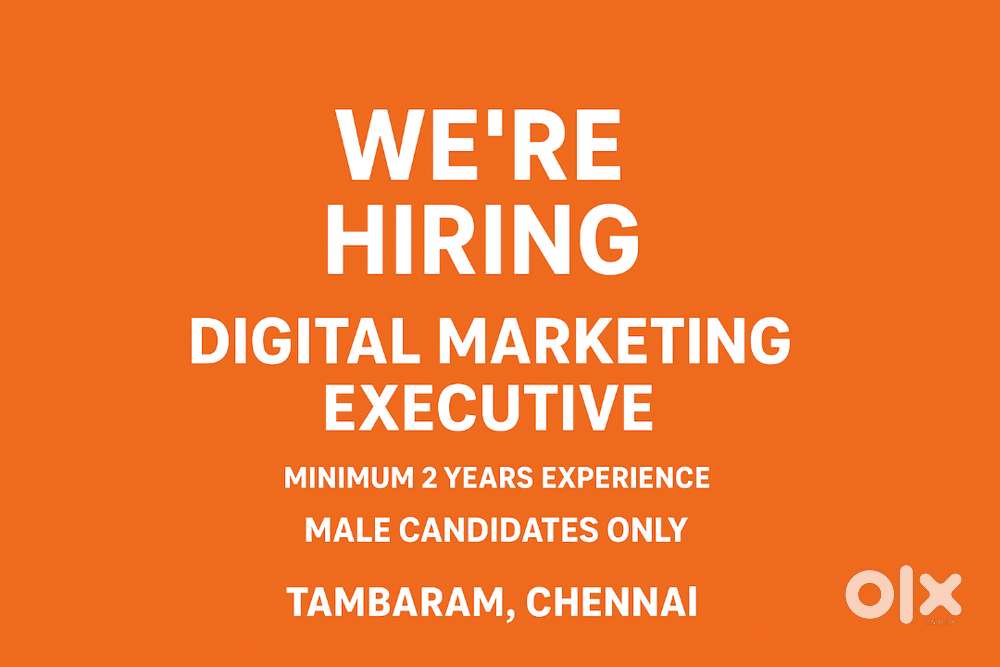 Digital Marketing Expert – Male  Min 2 Years Exp  Chennai Location