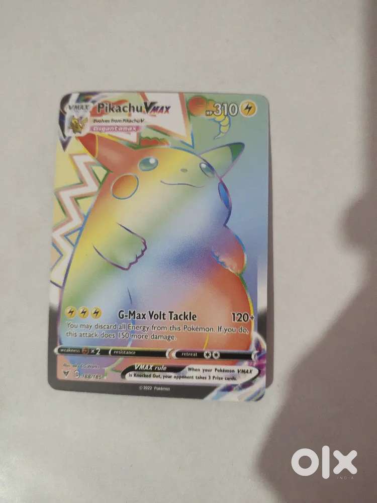 Real pikachu VMAX rainbow rare
