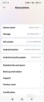 Redmi 12 5g 8GB RAM 256GB ROM