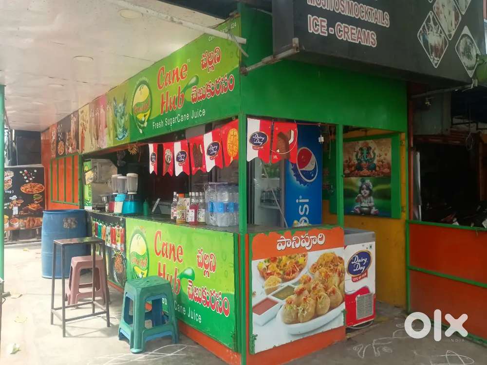 Sugar cane juice,fruitejuices,&chinees