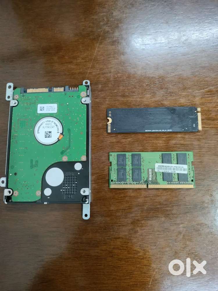 SSD, HDD and RAM for laptop