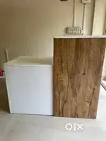 Reception table and chair