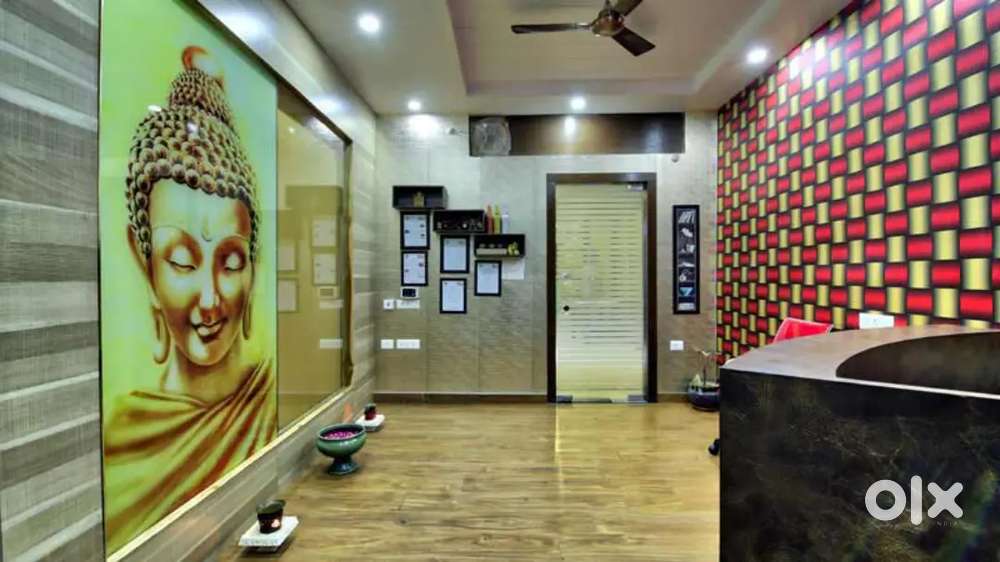 Female spa therapist