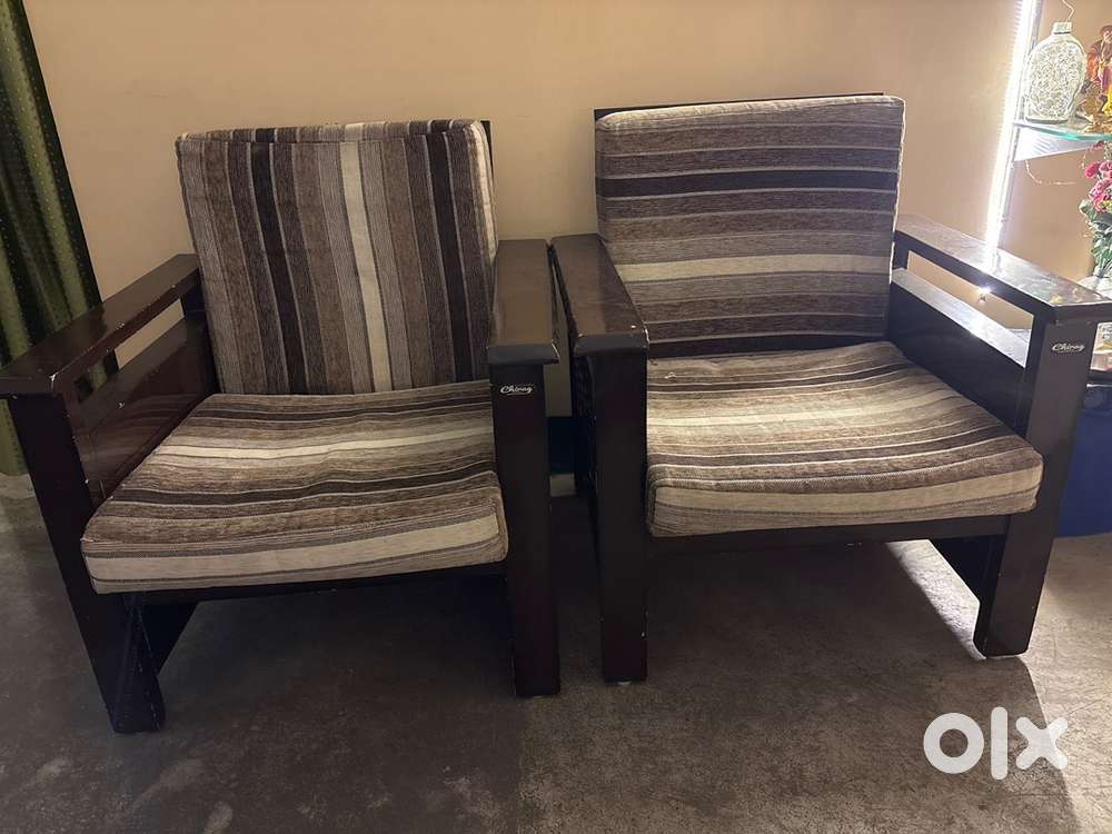 3+1+1 wooden sofa set