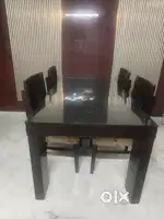 6-Seater high Quality Premium Glass dining Table
