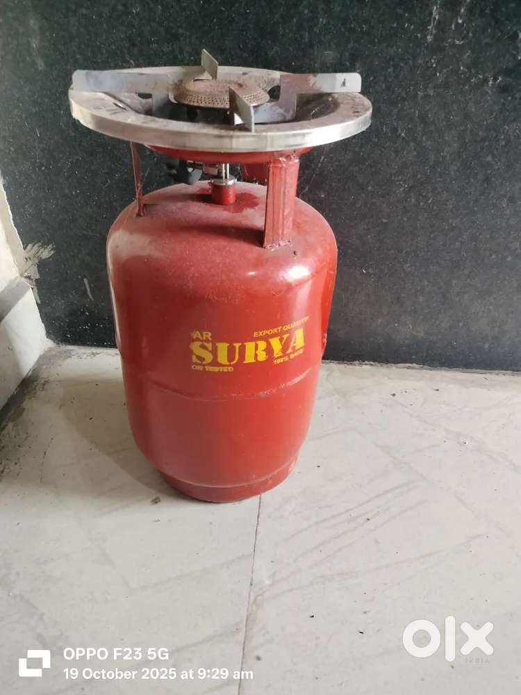 Surya make 4kg empty gas tank with chulha