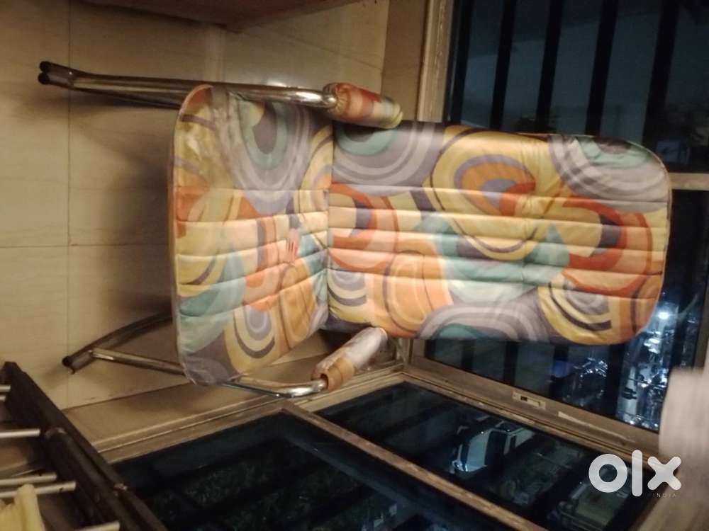 Steel rocking chair, tata steel make.