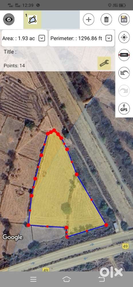 1.5 acre land for sale on HIGHWAY