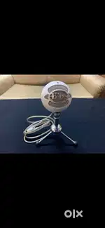 (White) Blue Snowball Microphone