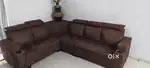 almost new condition L shaped 6 seater sofa