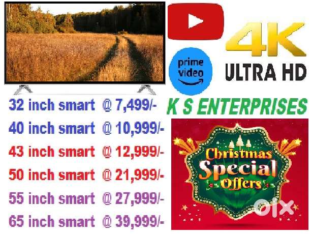 HOT SALE 43 INCHES  SMART, 4K UHD LED TV IN 12,999 ONLY.