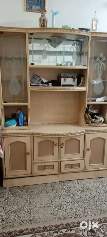 Showcase with cubbord