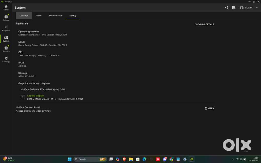 Alienware Gaming Laptop M16 R1