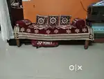3 1 1.woodean  tickwood sofa set with one diwan coat