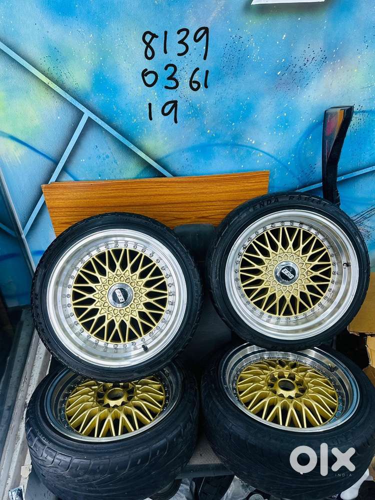 17 inch  5 hole 114 pcd bbs alloy wheels low profile tyre