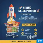 Sales Officer / Sales Representative – FMCG Sector (₹15,000 + TA/DA)