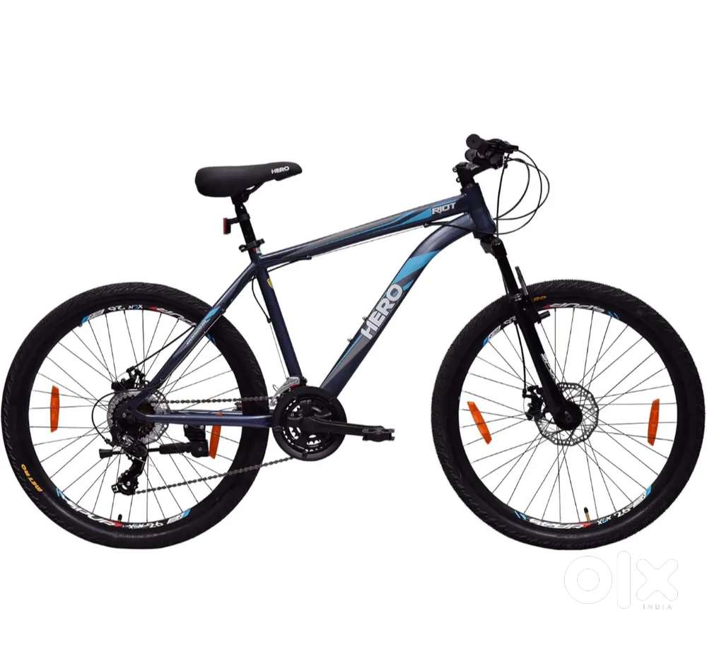 Hero Sprint Riot 26T MTB Geared Cycle 21 Speed Gears with Dual Disc