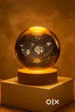 3D SOLAR SYSTEM CRYSTAL BALL LAMP