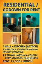 Godown and residential