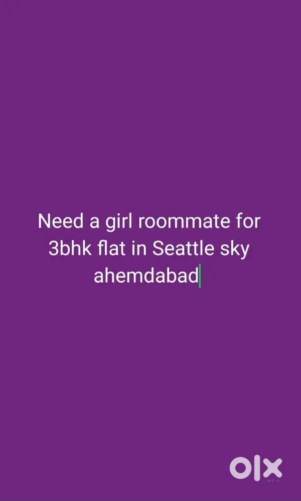 3BHK GIRL FLATMATE NEEDED