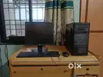 Desktop computer with table