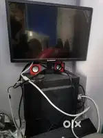 Frontech pc and zebster monitor with accessory cables