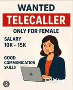 Fix salary telecaller job male female staff