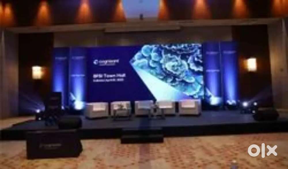 Led wall rentals p3 and p2 we have sound system with projector screen