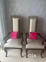 Living room chairs set of 2 . Made of teakwood