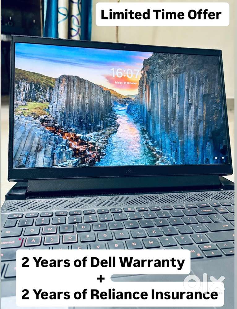 Dell G15 Gaming Laptop  i5 12th Gen  4GB RTX  1TB SSD