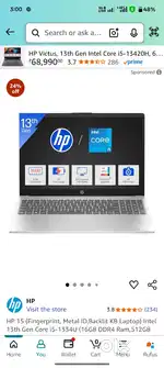HP 15-FD0467TU[15-1334/16G/512S/OFF-HOM/15.6