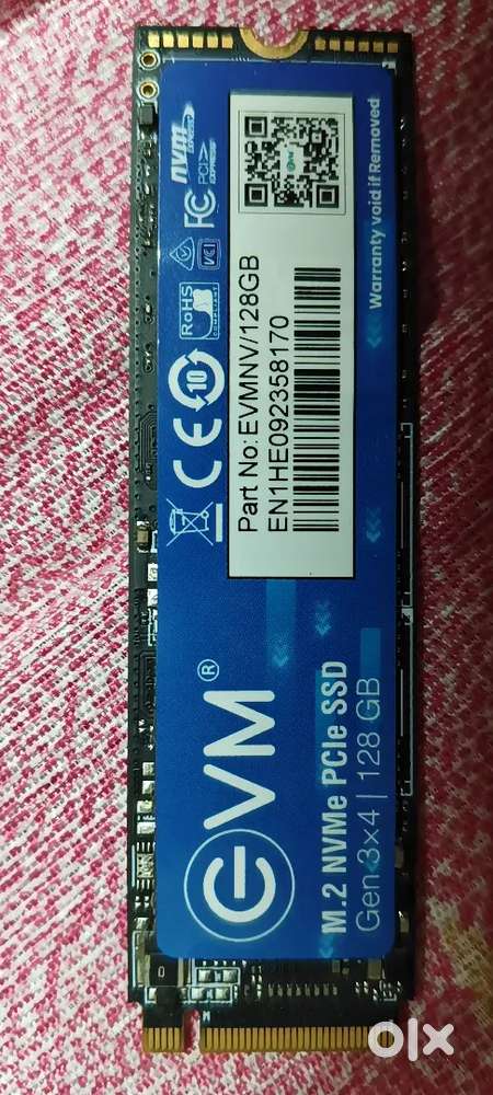 Evm m.2 gen 3 128gb ssd