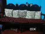 Beautiful sofa with cushion