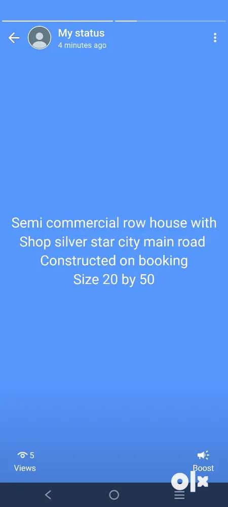 Semi commercial row house with Shop