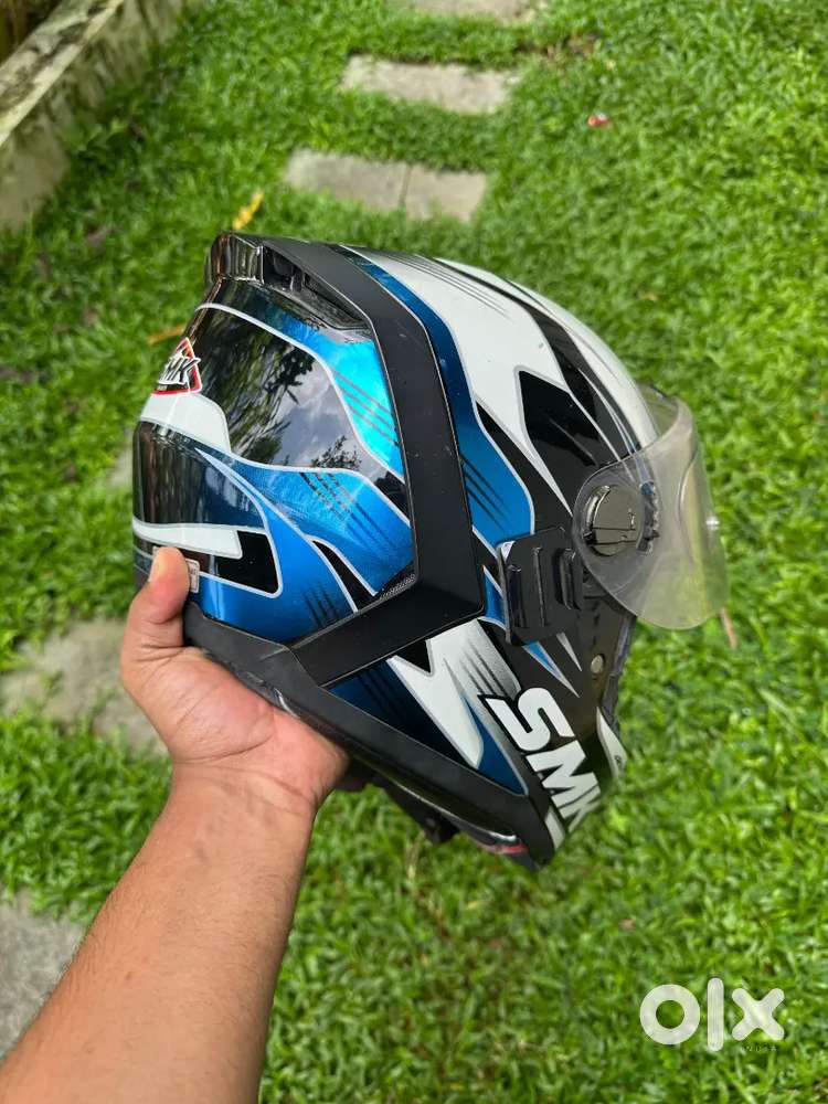 SMK Force Steel Motorbike Helmet
