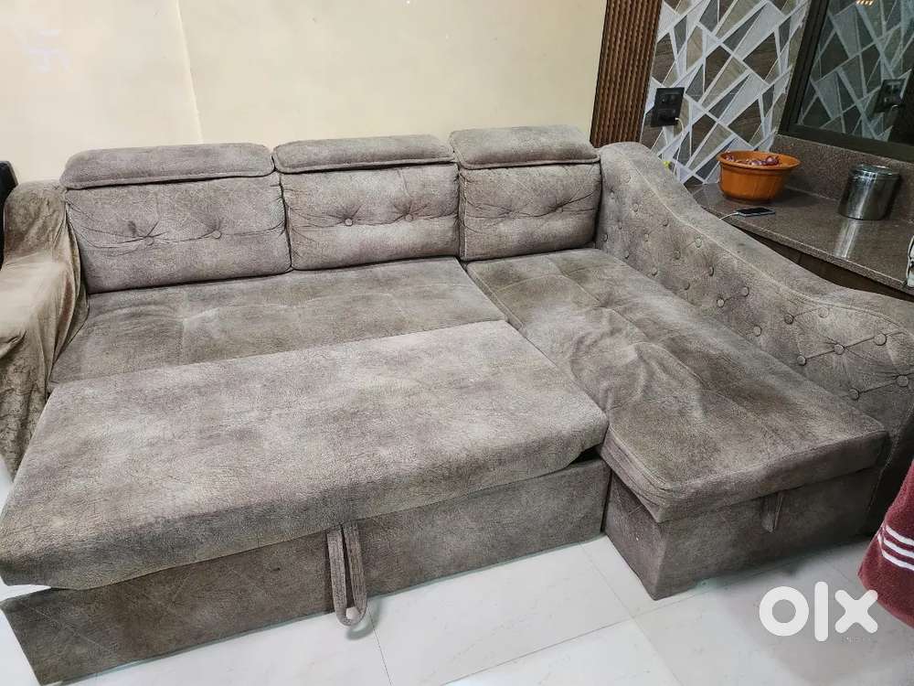 SALE L SHAPE SOFA COME BED