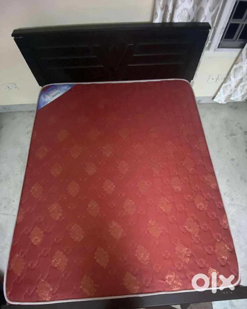 King size bed and matress- 2 yrs old