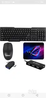 Henture  Prodot Keyboard, Mouse and usb Hub, mouse pad and otg cable C