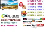 55 INCH  SMART LED TV 4K UDH @ 27,999 /-
