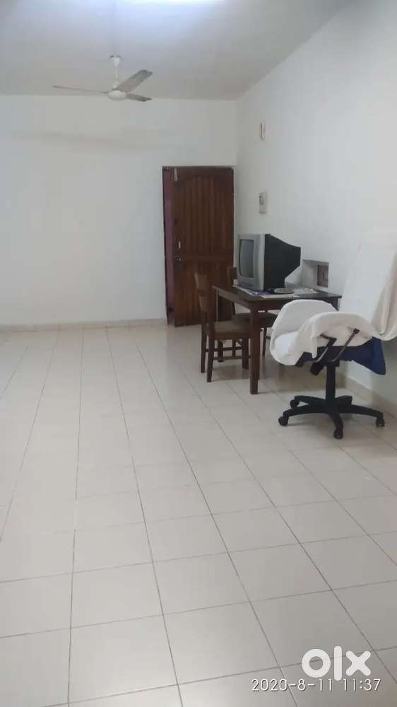 2bhk flat for rent in Ribandar, river view terrace, fully furnished.