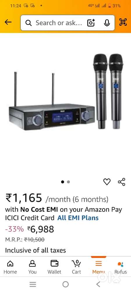 New Seal Pack Ahuja 700 U2 dual mic