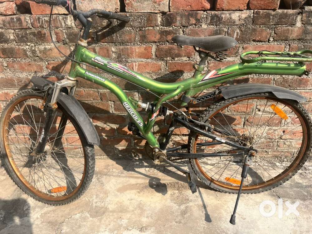 Available a hercules shocker bicycle Green colour