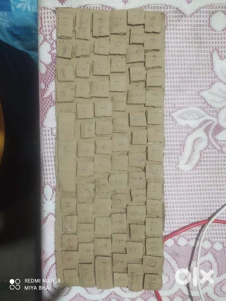 A Cardboard keyboard that I want to sell