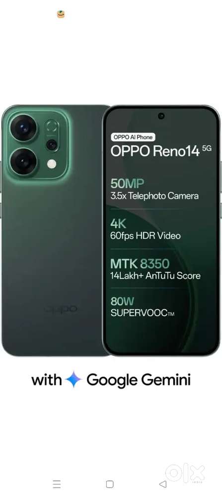 Oppo Reno 14 12gb 256 Green Color