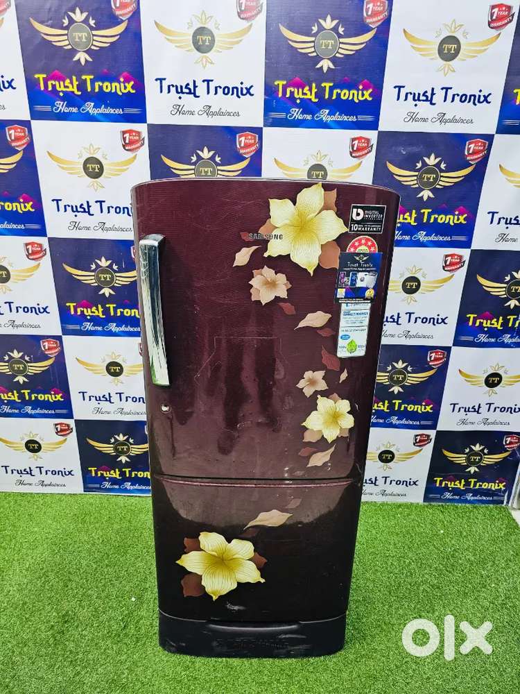 Digital inverter single Door fridge 190 liters with inbuilt stand