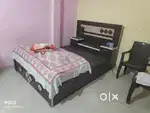 Double bed with storage