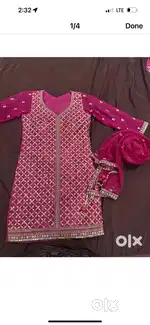 Pink sharara set