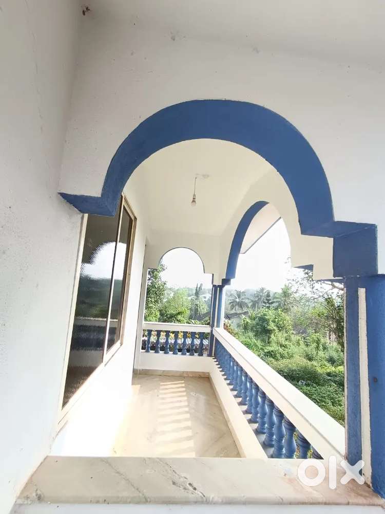 Spacious Semi Furnished 1 bhk in Moira North Goa for rent